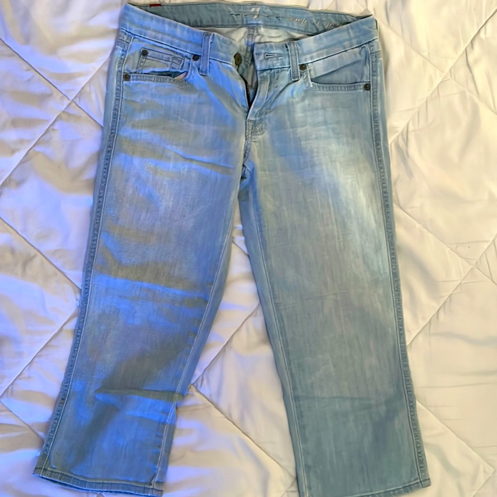 Women Capri Jeans- 3/4 length, 7 for all Kind…size 27
